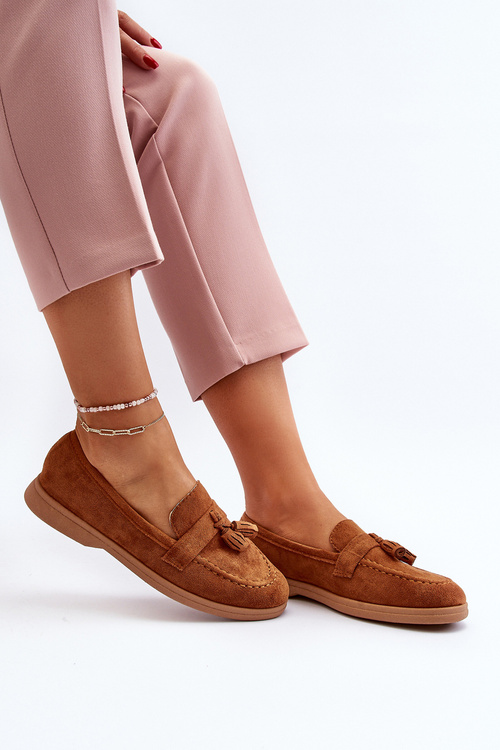 Жіночі замшеві мокасини Camel Dense