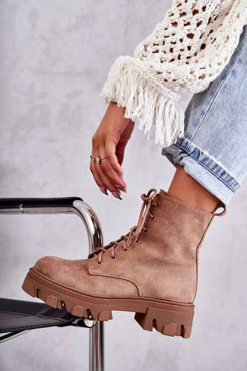 Замшеві теплі черевики Workers Brown Darvin