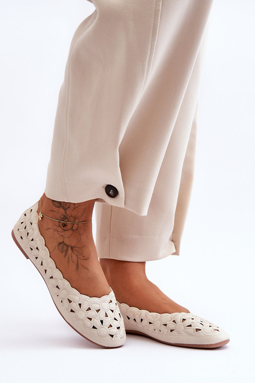 Жіночі блискучі шнурівки бежеві Visionary