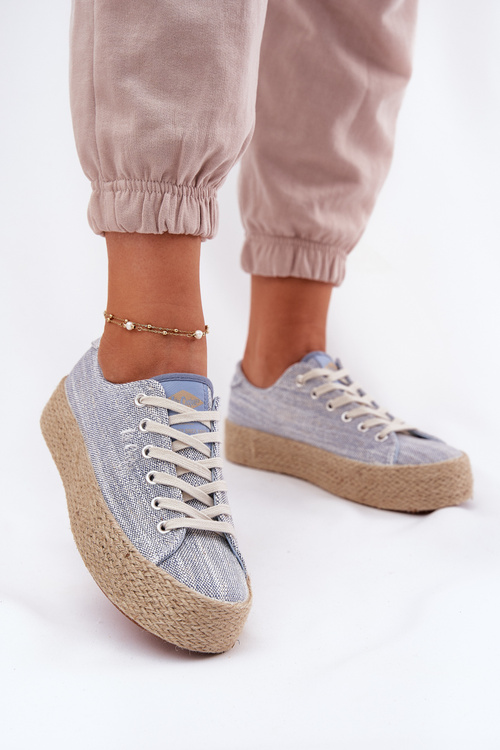 Жіночі Кросівки На Платформі З Плетінням Lee Cooper LCW-25-02-3284 Світло-бежеві