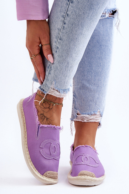 Жіночі еспадрільї фіолетового кольору
