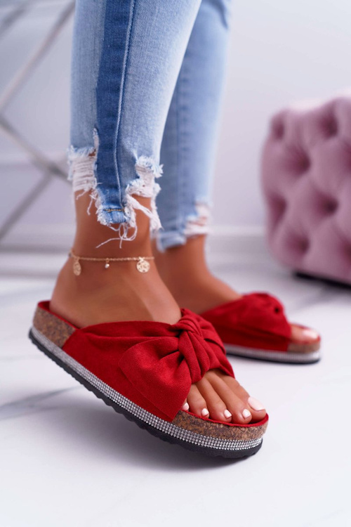 Жіночі шльопанці на пробці Cocard Zircon Red Astria