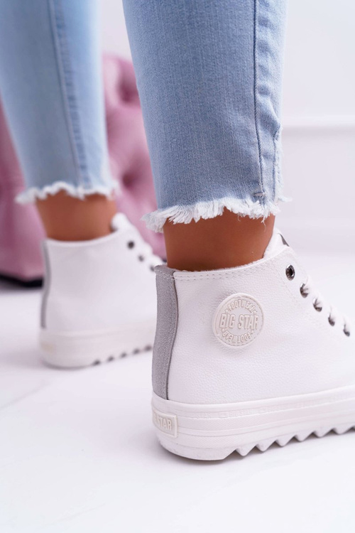 Жіночі кросівки Big Star High Warmed White EE274111