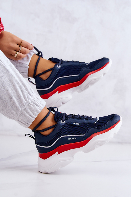 Жіноче спортивне взуття Big Star JJ274A117 Темно-синій