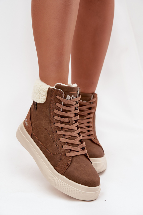 Жіночі зимові черевики з хутром Lee Cooper LCJ-25-01-3735 Коричневі