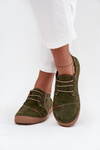 Шкіряні жіночі туфлі з прошивками Artiker 57C2112 Зелений