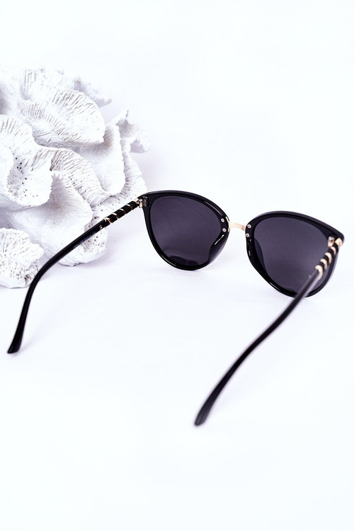 Жіночі поляризаційні окуляри чорного кольору