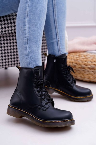 Жіночі черевики Trappers Glans Black Gangsta