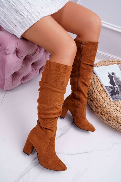 Жіночі чоботи Suede Camel Bemma
