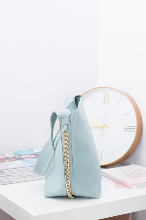 Бірюзова жіноча сумка-шоппер А4