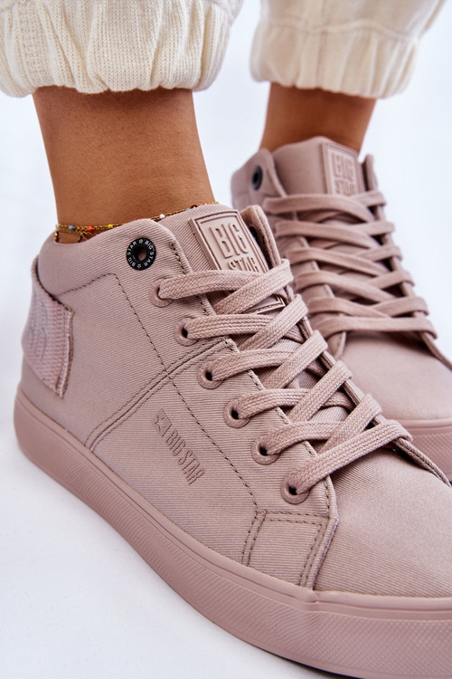 Жіночі класичні високі кросівки Big Star LL274004 Nude