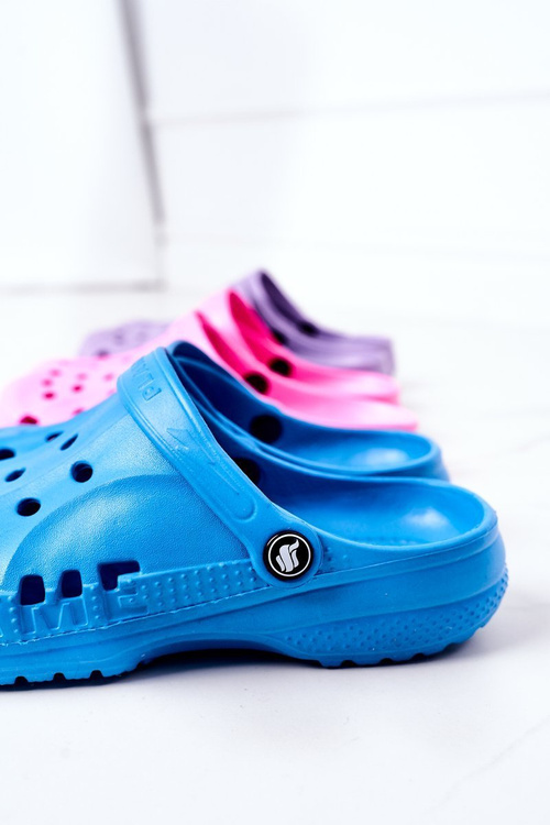 Жіночі поролонові шльопанці Kroksy EVA Blue