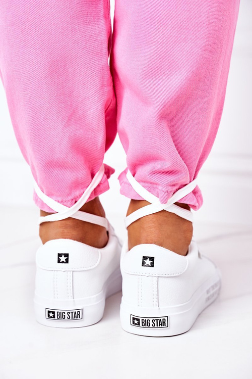 Жіночі шкіряні тенісні туфлі BIG STAR EE274316 Білі