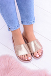 Жіночі шльопанці LadyCristal Zirconia Pink Gold