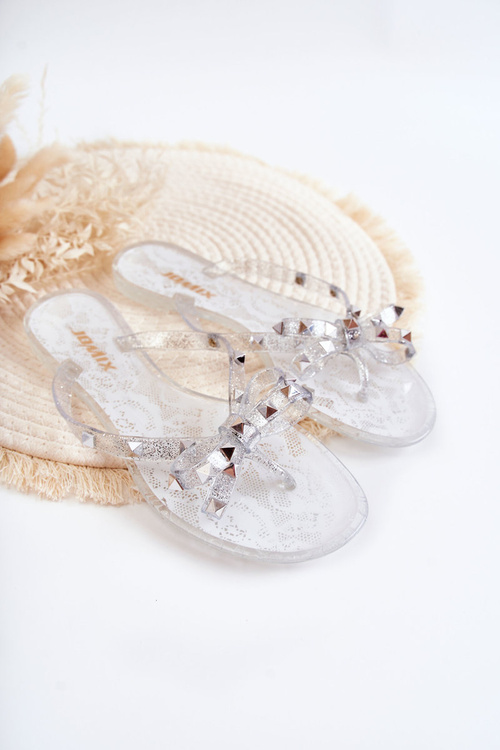 Жіночі гумові шльопанці прозорі Monise