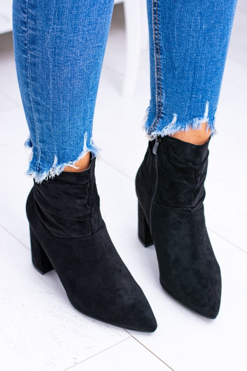 Чорні замшеві черевики Bresci