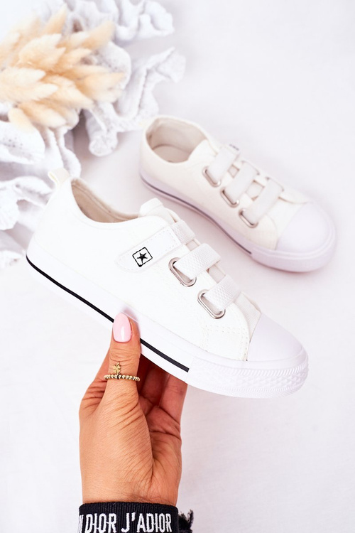 Дитячі кросівки на липучці Білі Месники