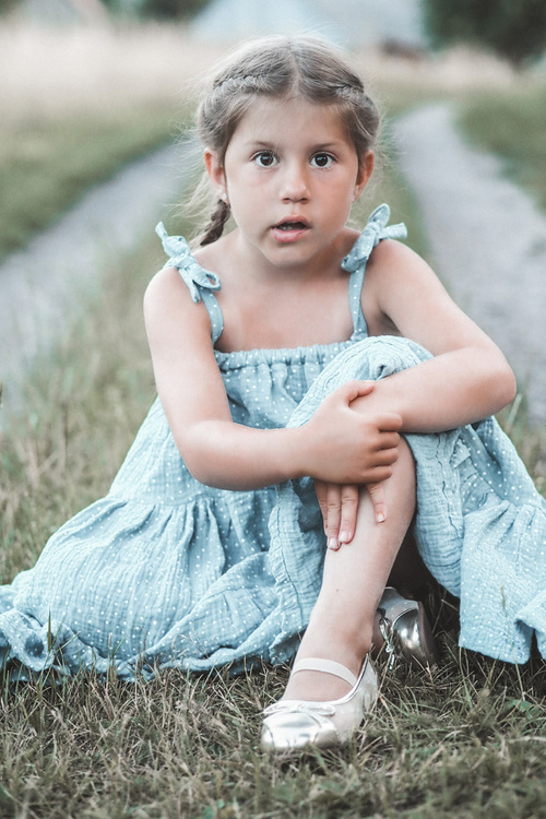 Дитячі балетки з бантом Gold Jellema