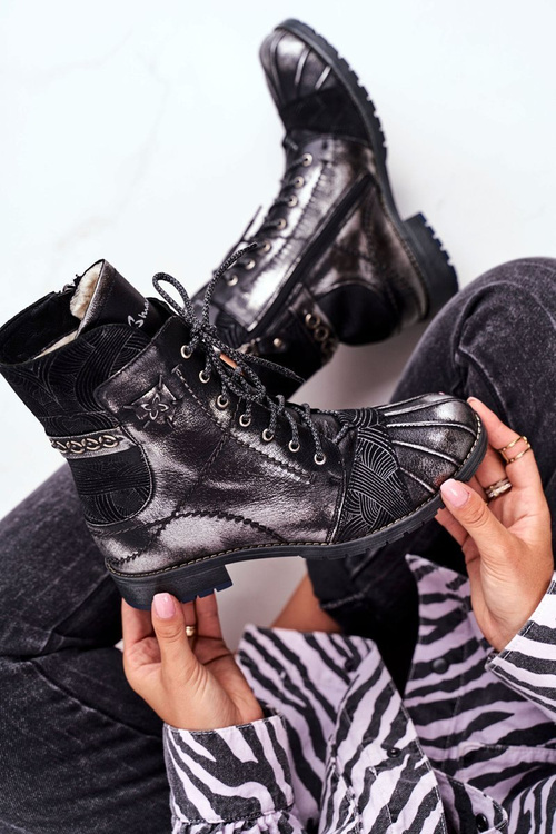 Чоботи жіночі Maciejka Warm Leather Black 03961-01