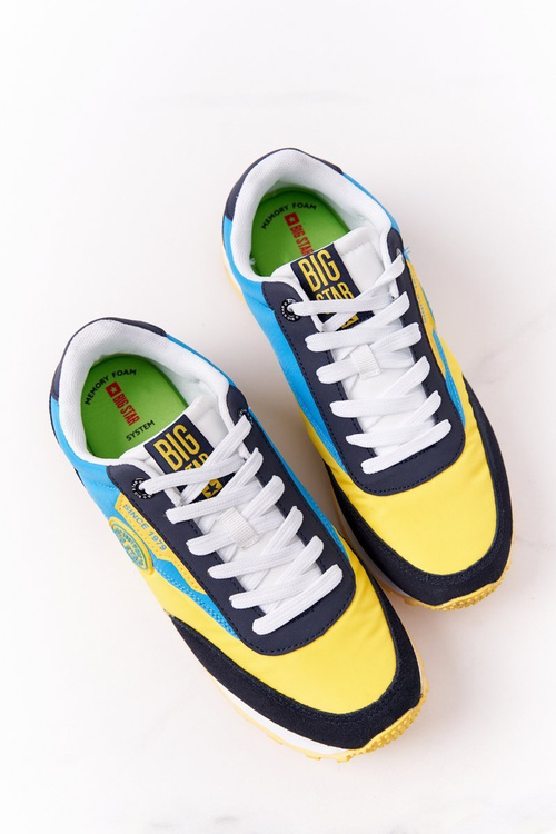Жіночі кросівки Memory Foam Big Star HH274525 Yellow-Blue
