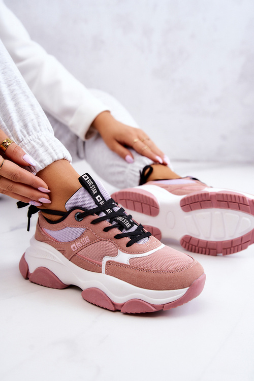 Жіноче спортивне взуття Big Star JJ274577 Рожевий