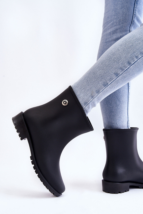Жіночі класичні дощові черевики Floriana чорного кольору