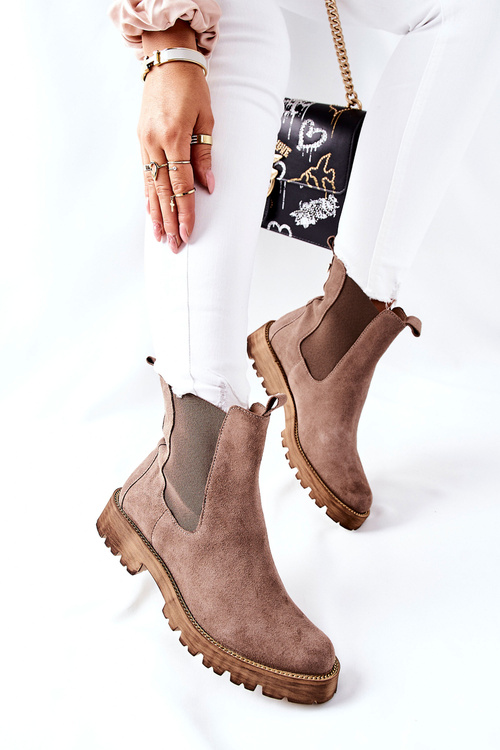 Шкіряні черевики челсі Nicole Brown Brace