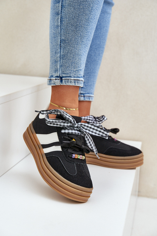 Кросівки Жіночі З Припінками Чорні Jariana