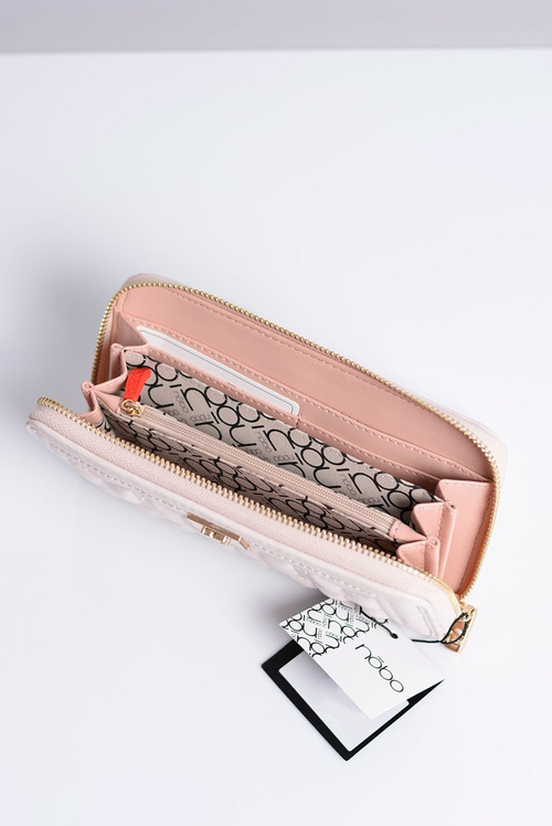 Великий жіночий стьобаний гаманець Nobo Powder Pink