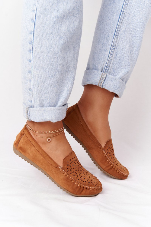 Жіночі замшеві лофери Camel Molly