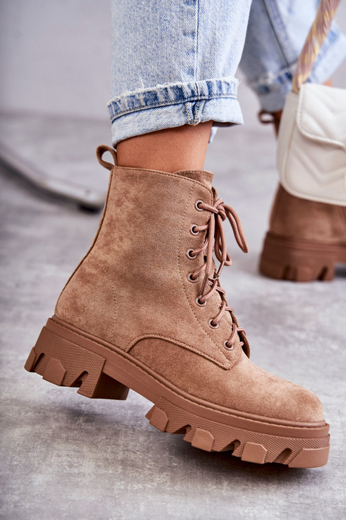 Замшеві теплі черевики Workers Brown Darvin