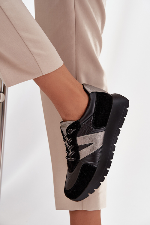 Жіночі кросівки на платформі Vinceza 58561 Чорний