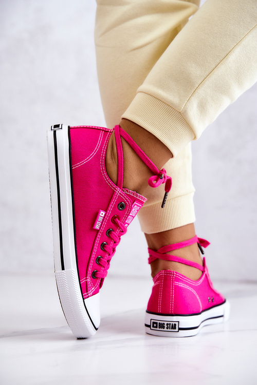 Жіночі низькі кросівки Big Star JJ274A005 Фуксія