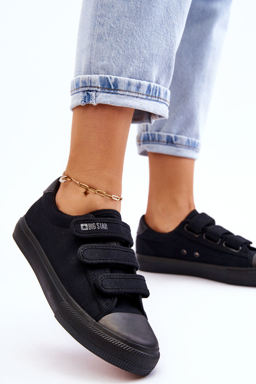 Класичні кросівки на липучці Big Star LL274A204 чорні