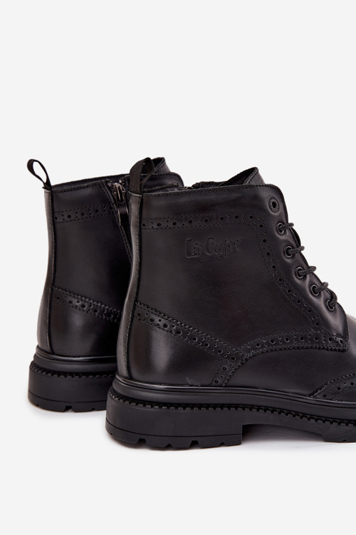 Шкіряні чоловічі чоботи Lee Cooper LCJ-25-33-3961 Чорні