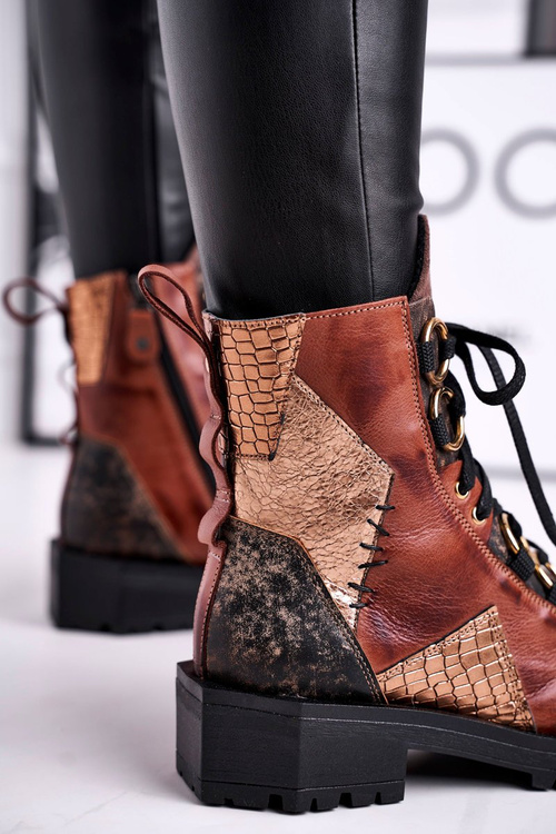 Чоботи жіночі на плоскому ходу Maciejka Ginger 04184-29/00-3