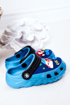 Дитячі поролонові тапочки з машиною синьо-чорні