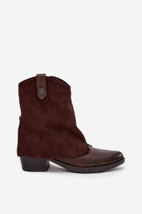 Ізольовані Ковбойські Чоботи На Каблуці Шоколадні Sylvette