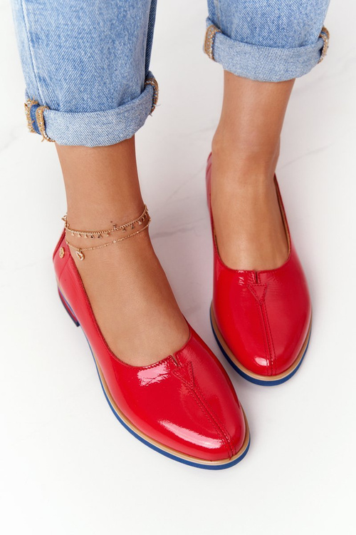 Жіночі лаковані туфлі Maciejka 05035-08 Red