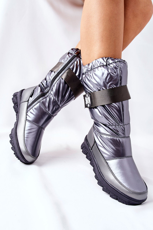 Жіночі зимові черевики сірі Eunousa