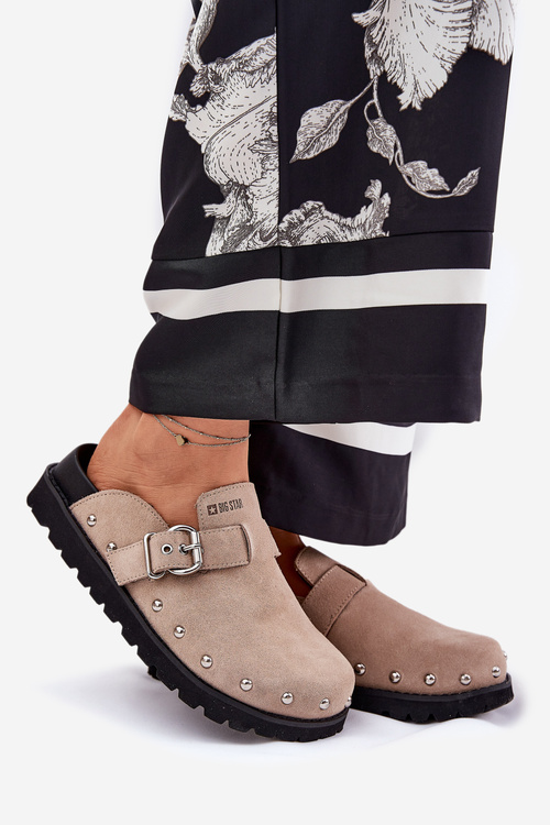 Замшеві Сандалі Жіночі На Платформі Big Star RR274A376 Бежеві