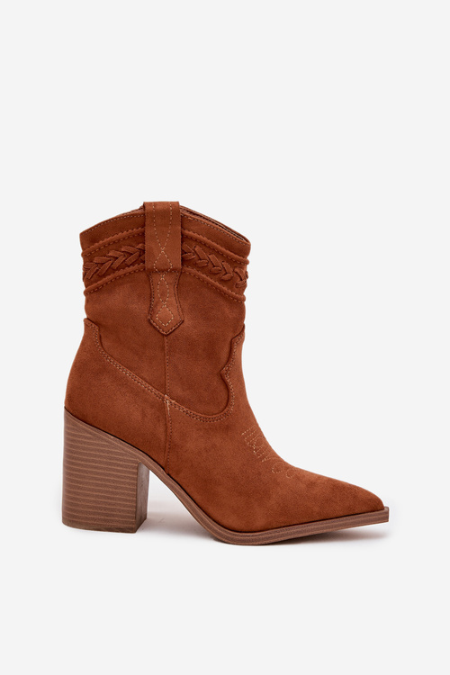 Жіночі ковбойські ботильйони на каблуку Camel Jessa