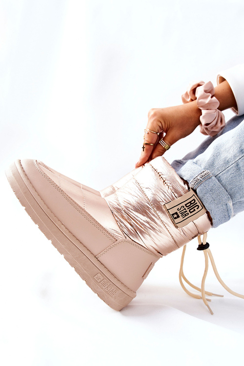 Жіночі зимові черевики Big Star II274121 Бежеві