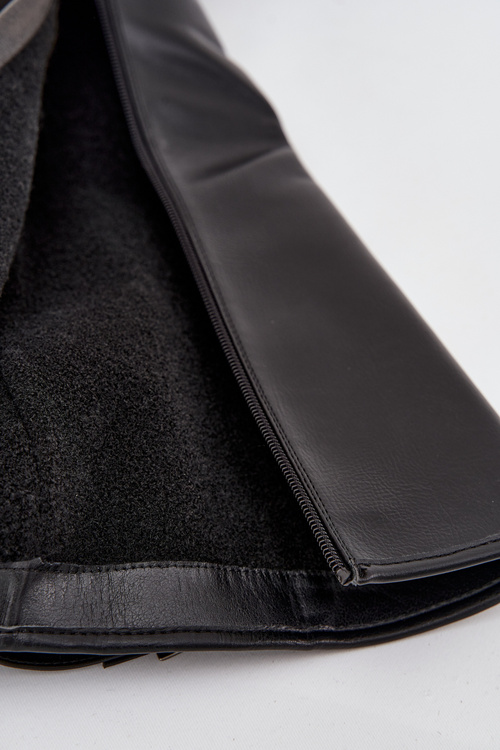 Жіночі утеплені чоботи на підборах із пряжкою Vinceza 58589 Чорний