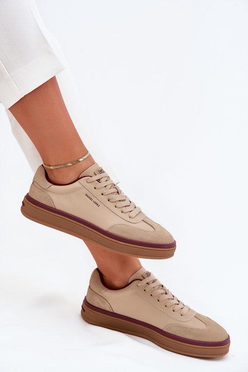 Жінночі Шкіряні Кросівки Daniel Lopez Just Dare SS2D4007 Бежеві