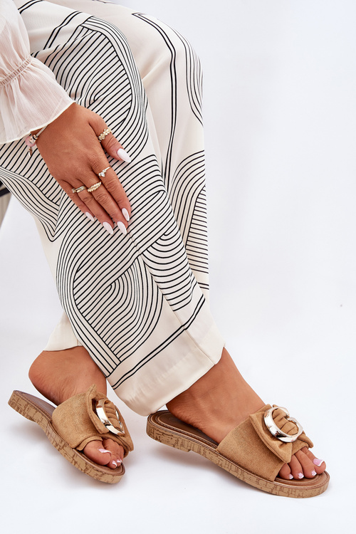 Плоскі Жіночі Сандалі З Декоративним Елементом Camel Nellodra