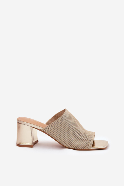 Жіночі Сандалі На Блоці Золоті Wenilan