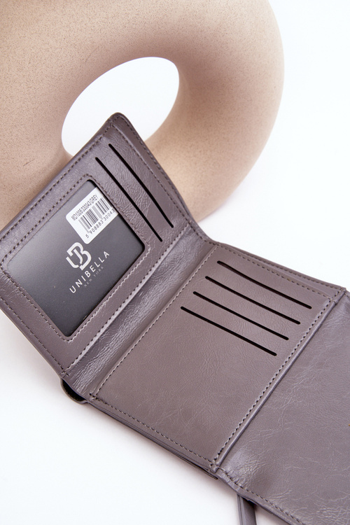 Гаманець жіночий зі штучної шкіри сірого кольору Joanela