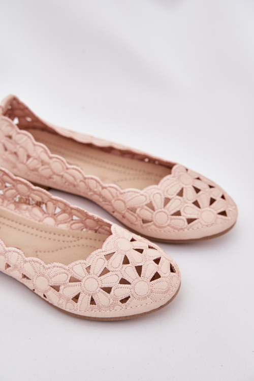 Дитячі Ажурні Балерини З Блискітками Рожеві Зиндирa