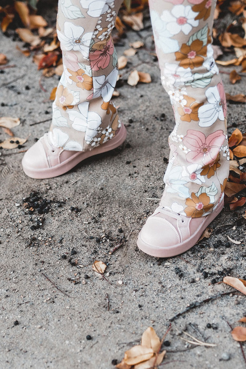 Дитячі високі кросівки на липучці Pink Cheezi